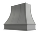 Painted Curved Hood with Strapping Flat Trim Painted Curved Hood with Strapping Flat Trim